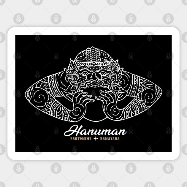 Thai Pantomime Hanuman Sticker by KewaleeTee